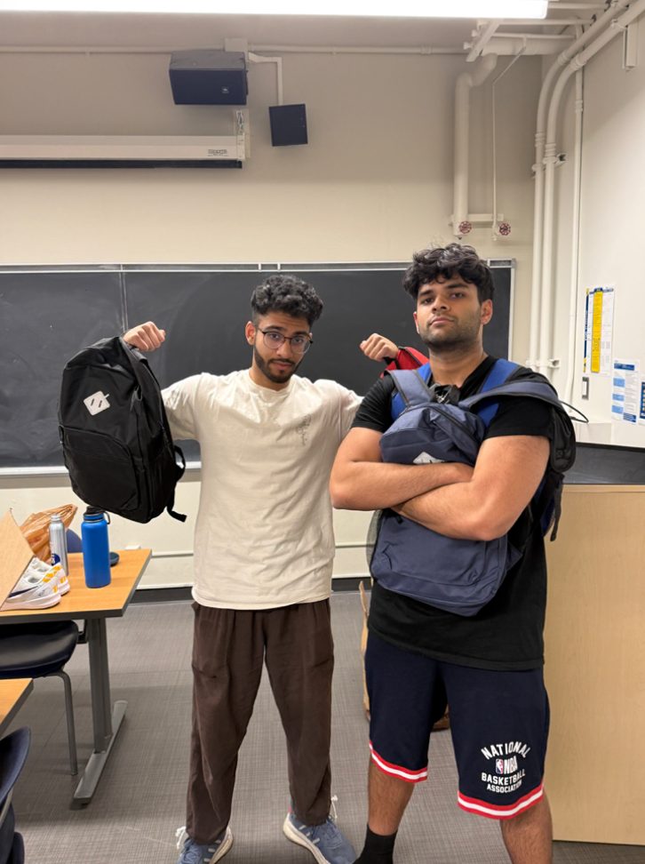 Zaid and Rishit after class