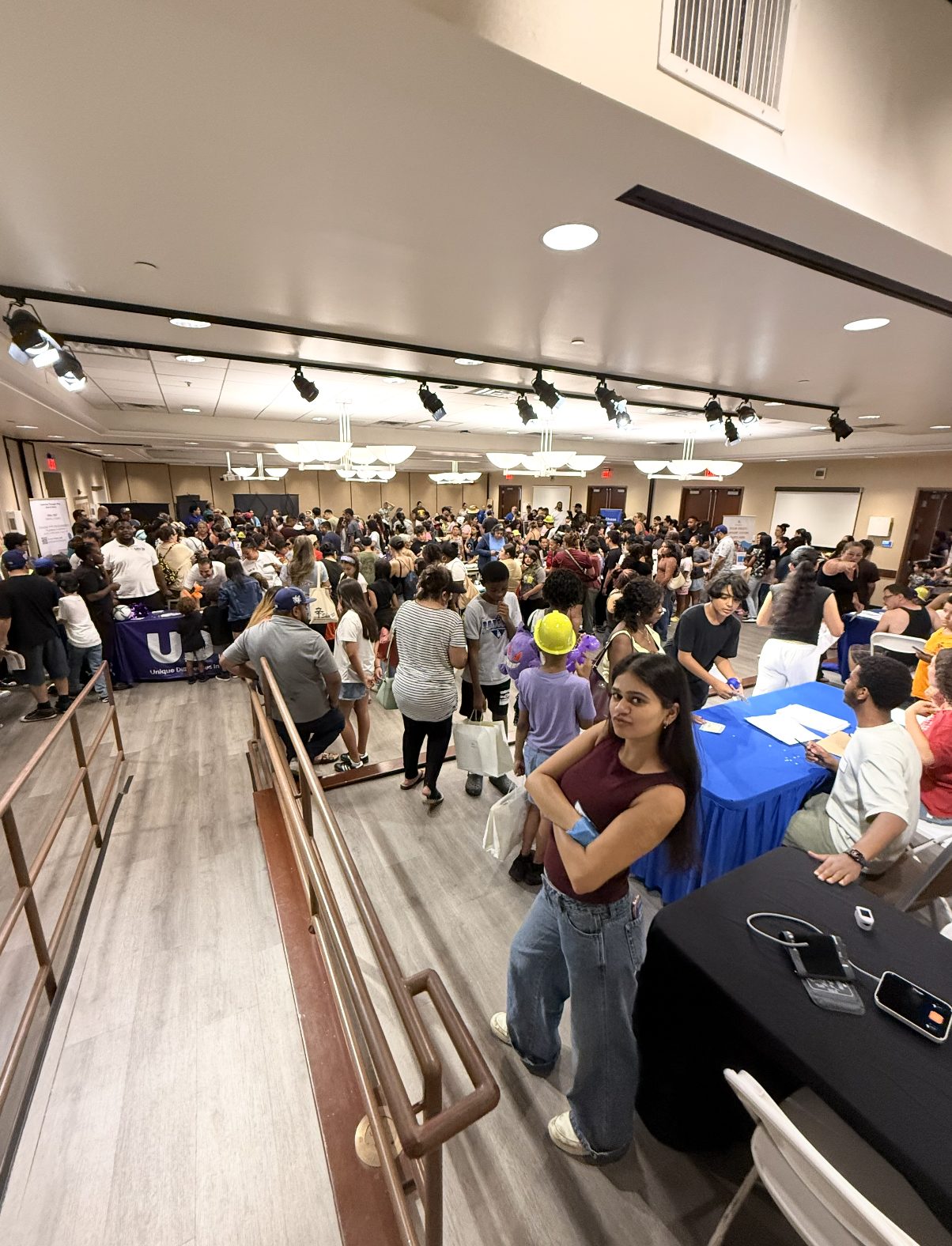 Volunteers and community members at a Breathe Better Foundation screening event